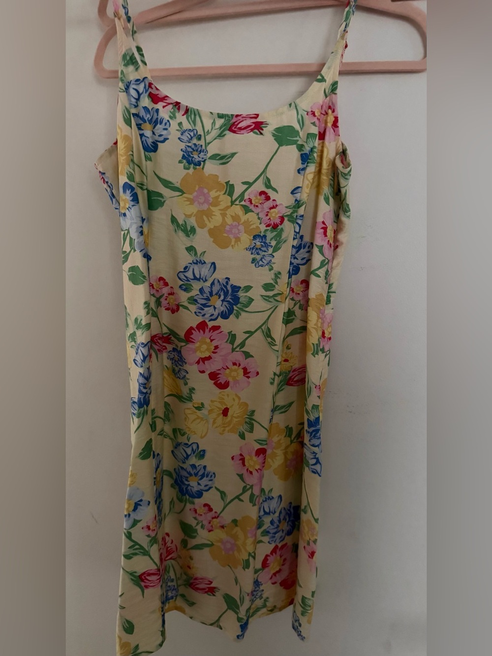 Floral Spaghetti-Strap Slip Dress